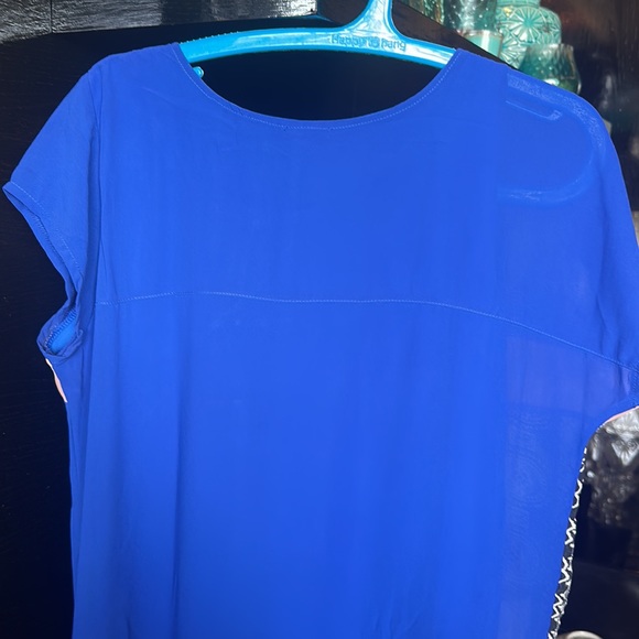 NWT Pure Chiffon dress with lining in a patchwork design &!funky sleeves! UK L - Picture 10 of 12